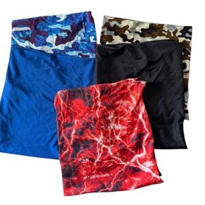 Bok Sox Book Covers Lot 5 Stretchy Fabric Textbook Protector Camouflage Blue 593